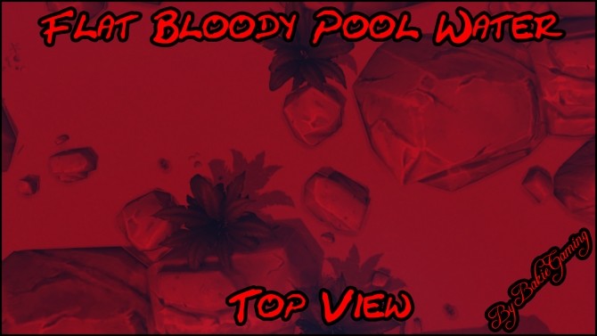 Sims 4 Flat Bloody Pool Water by Bakie at Mod The Sims