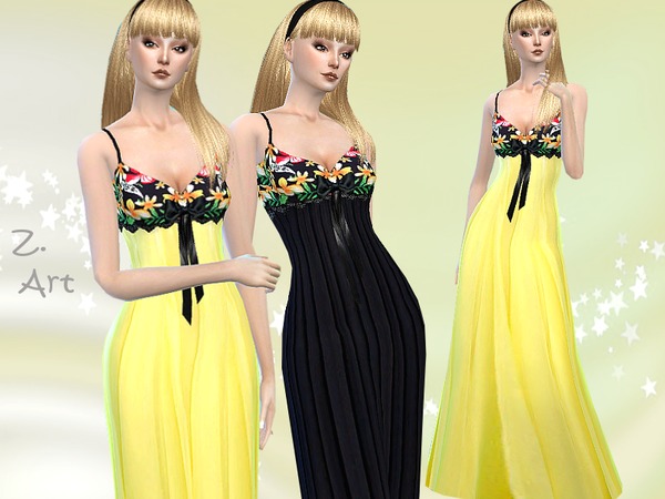 Sims 4 Summer Nights dress by Zuckerschnute20 at TSR