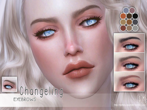 Sims 4 Changeling Female Brows by Screaming Mustard at TSR