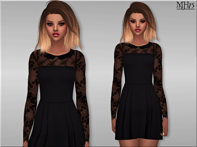 Sims 4 Milliana Dress by Margeh75 at Sims Addictions