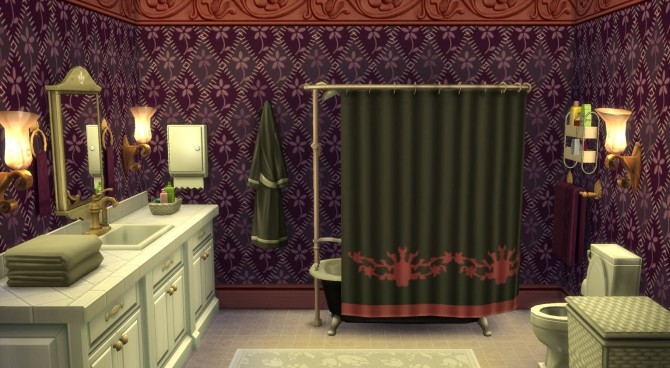 Sims 4 Rose Doily Wallpaper by wendy35pearly at Mod The Sims