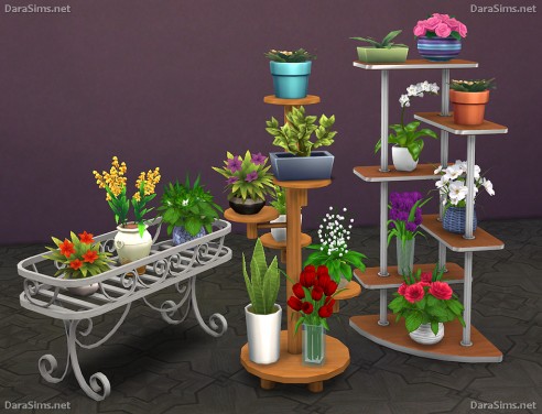 Sims 4 Flower Stands at Dara Sims