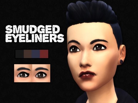 Smudged Eyeliners M2F Conversions by morniezz at Mod The Sims
