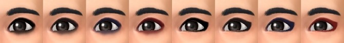 Sims 4 Smudged Eyeliners M2F Conversions by morniezz at Mod The Sims