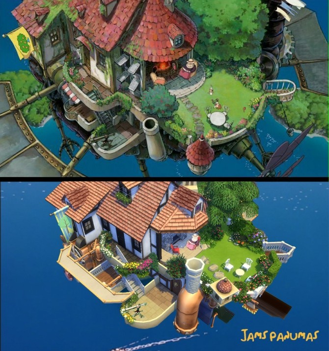 Sims 4 Howls Flying Home by jamspanumas at Mod The Sims