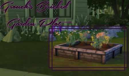 Bricked Garden Plot by Grouchy Old Sims at SimsWorkshop