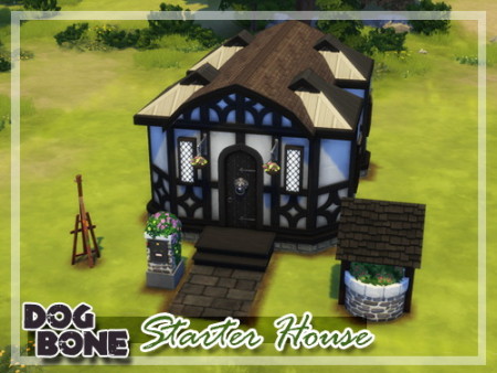 DogBone Starter House No CC by Spider at SimsWorkshop