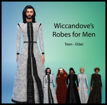 Robes for Men by Wiccandove at SimsWorkshop
