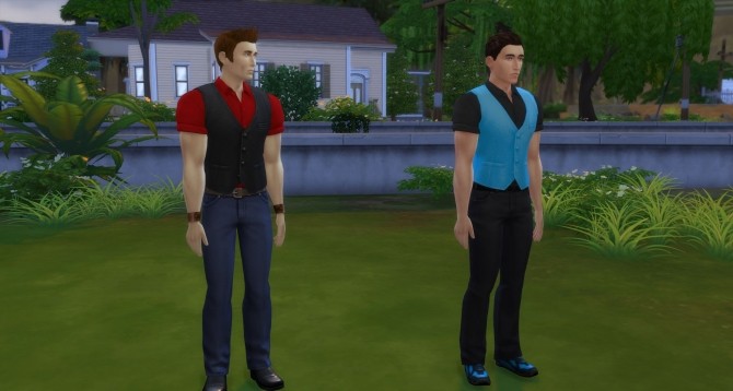 Sims 4 Male Vest Recolors by linkster123 at Mod The Sims