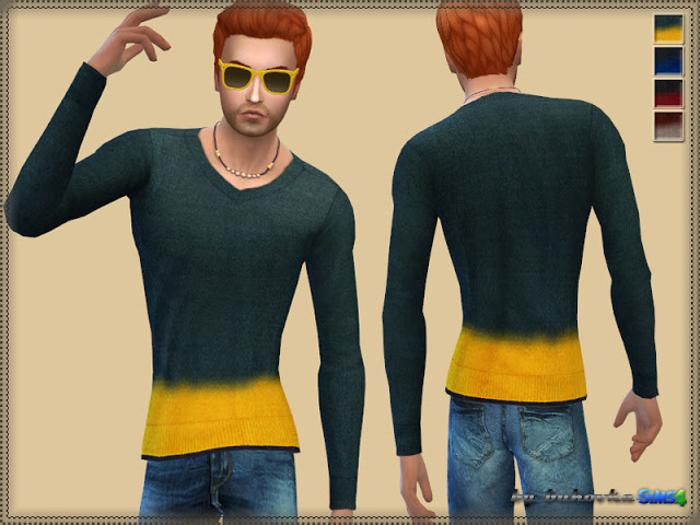 Sims 4 Sweater Fuzzy Strip at Bukovka