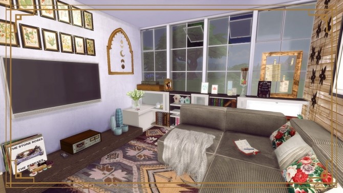 Sims 4 Cozy Living Room II at Dinha Gamer