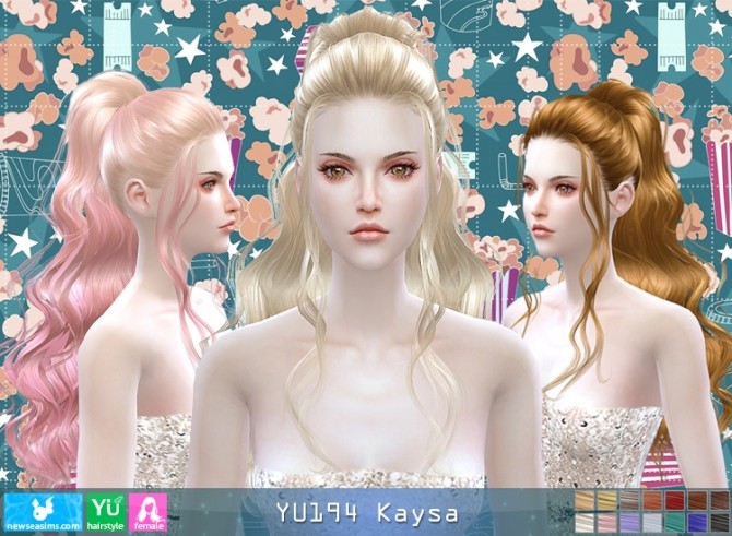 Sims 4 YU194 Kaysa hair (PAY) at Newsea Sims 4