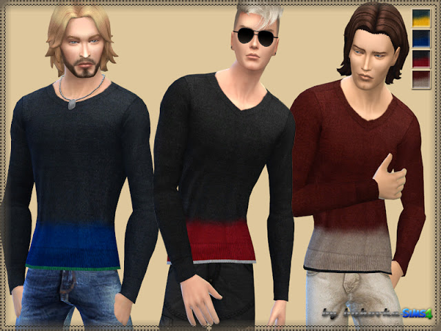 Sims 4 Sweater Fuzzy Strip at Bukovka