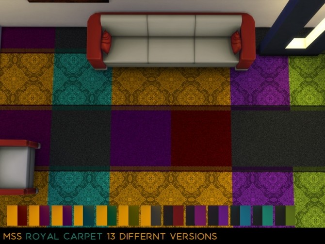 Sims 4 Royal Carpet by midnightskysims at SimsWorkshop