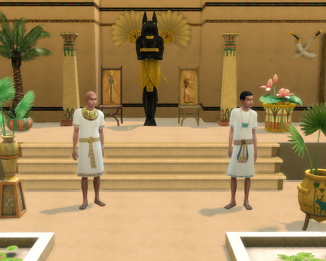 Sims 4 Ancient Egypt outfits for males at Mara45123
