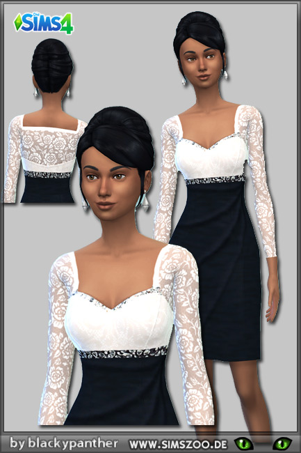 Sims 4 Evening dress 61 by blackypanther at Blacky’s Sims Zoo
