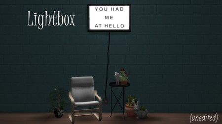 Lightbox by driana at SimsWorkshop