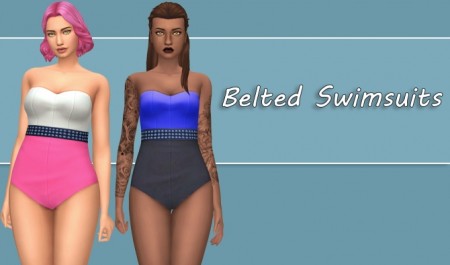 Belted Swimsuits by xDeadGirlWalking at SimsWorkshop