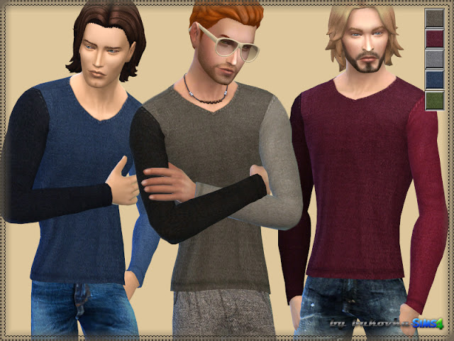 Sims 4 Sweater Various Sleeve at Bukovka