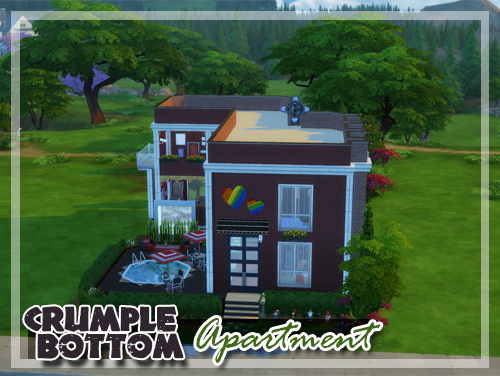Sims 4 Crumplebottom Apartment by Spider at SimsWorkshop