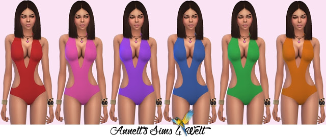 Sims 4 Summer swimsuits at Annett’s Sims 4 Welt