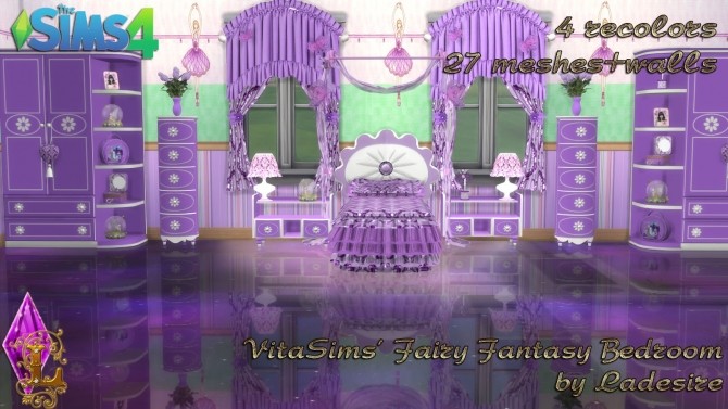 Sims 4 VitaSims Fairy Fantasy Bedroom at Ladesire