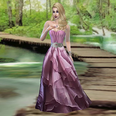 Sims 4 Pleated Tutu formal dress at Trudie55