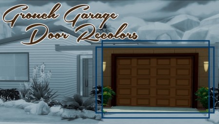Garage Door Recolors by Grouchy Old Sims at SimsWorkshop