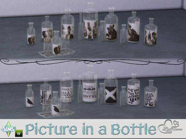 Sims 4 Picture in a Bottle by BuffSumm at TSR