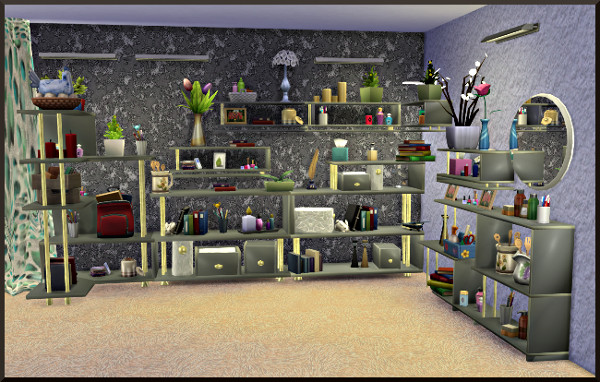 Sims 4 Regal system ZZ by Christine1000 at Sims Marktplatz