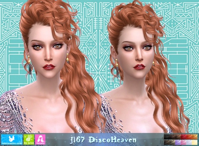 Sims 4 J167 DiscoHeaven hair (PAY) at Newsea Sims 4
