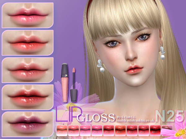 Sims 4 Lipstick 25 by S Club LL at TSR