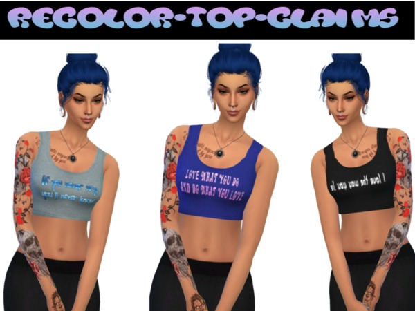 Sims 4 Top recolors by Naddiswelt at TSR