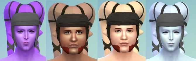Sims 4 Star Wars hat no skin + recolors by G1G2 at SimsWorkshop
