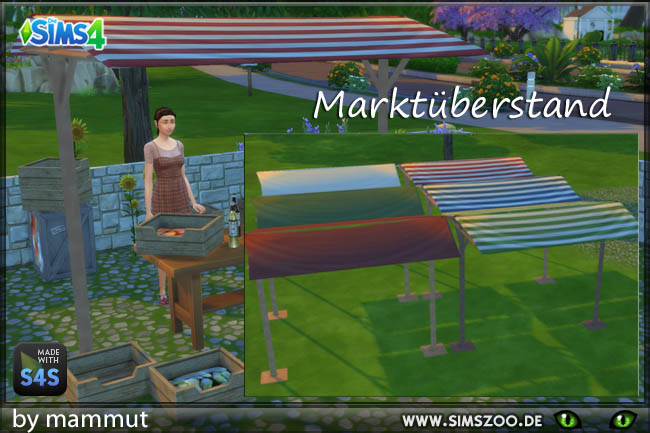 Sims 4 Market stand by Mammut at Blacky’s Sims Zoo