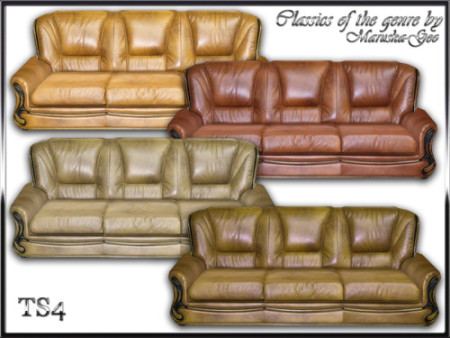 Set Classics of the genre sofa, love seat, living chair at Maruska-Geo