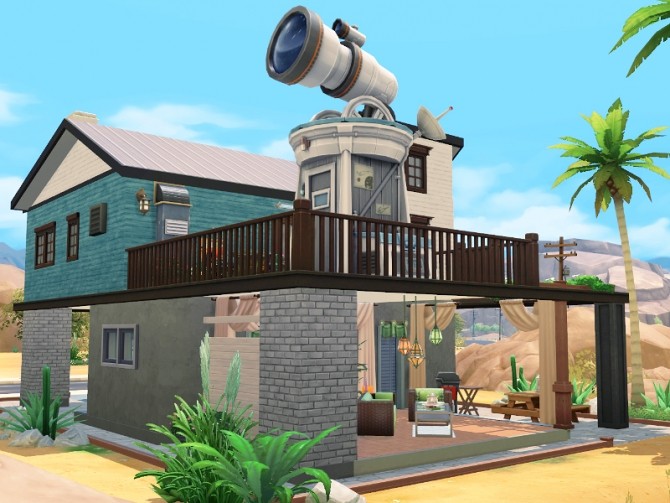 Sims 4 TELESCOPE HOUSE at Imadako