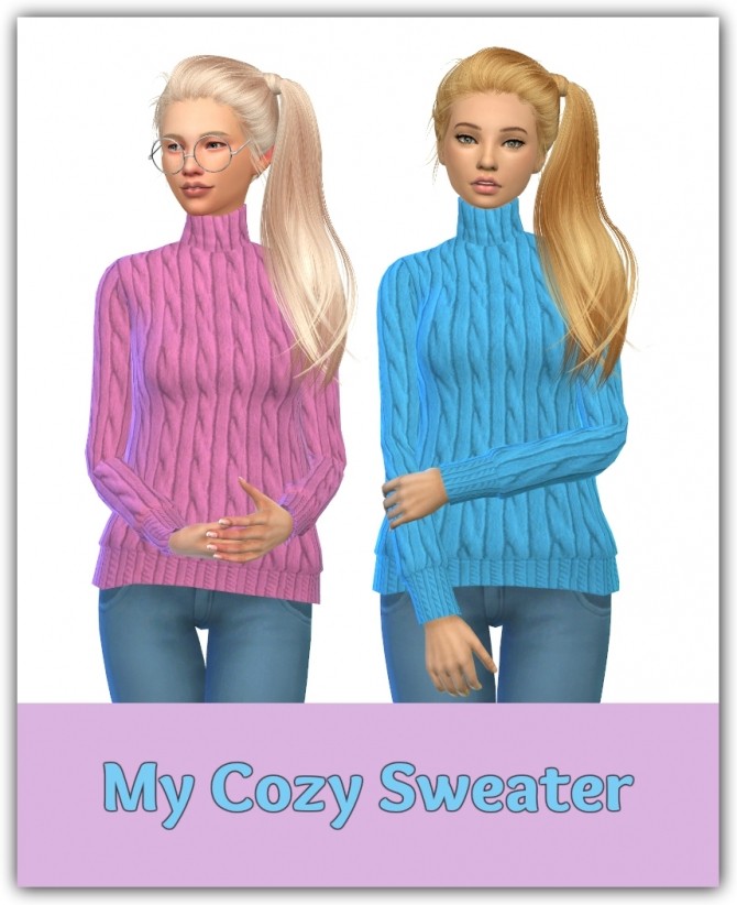 Sims 4 My Cozy Sweater by maimouth at SimsWorkshop