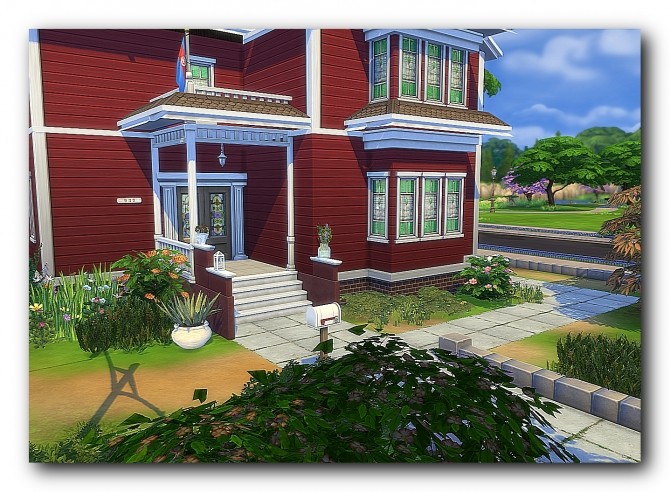 Sims 4 Mansion the Halliwell sisters at Architectural tricks from Dalila