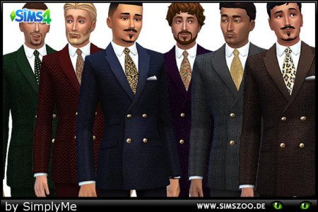 Men’s Fashion Festive Suit by simplyme at Blacky’s Sims Zoo