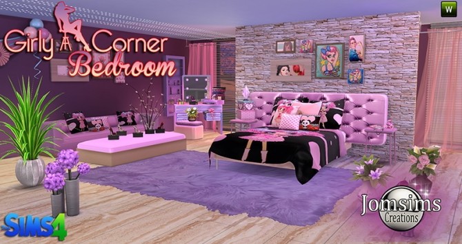 sims 4 girly living room