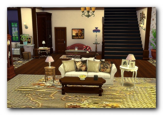 Sims 4 Mansion the Halliwell sisters at Architectural tricks from Dalila