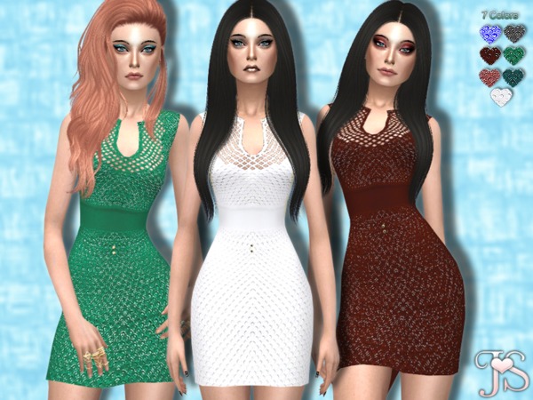 Sims 4 ShotGun Lace Dress by JavaSims at TSR