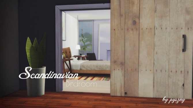 Sims 4 Scandinavian Bedroom at Pyszny Design