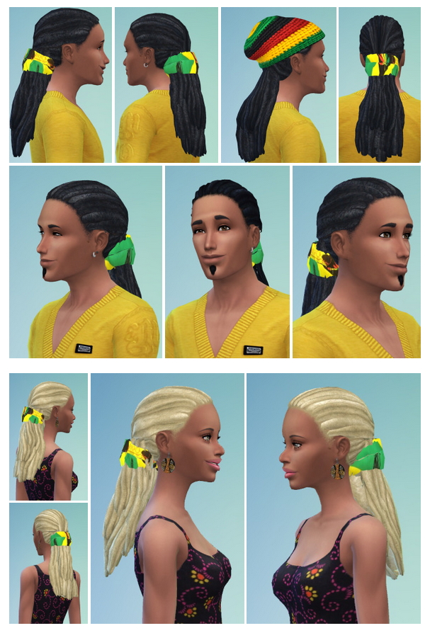 Sims 4 Jamaika Dreads for Both at Birksches Sims Blog