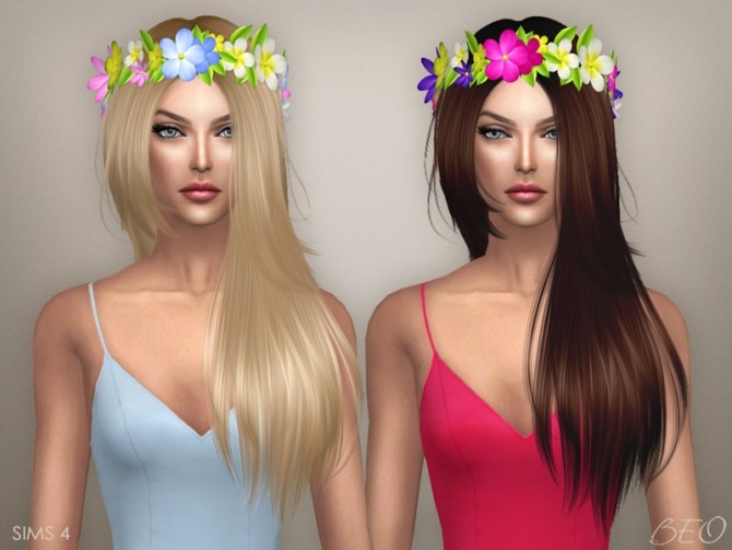 Sims 4 CIRCLET OF FLOWERS at BEO Creations