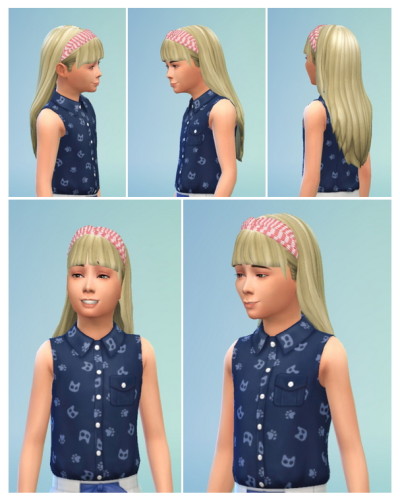GirlyHair with Headband at Birksches Sims Blog » Sims 4 Updates