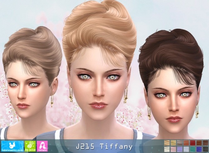 Sims 4 J215 Tiffany hair (Pay) at Newsea Sims 4