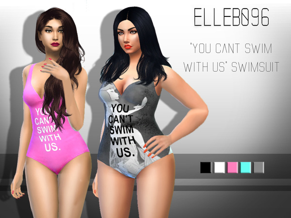 Sims 4 You Cant Swim With Us Swimsuit by Elleb096 at TSR