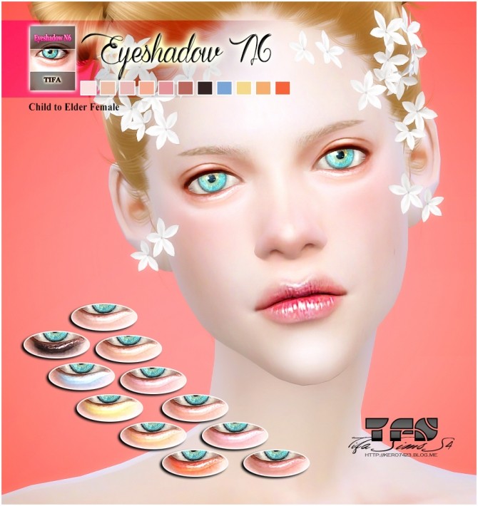 Sims 4 Eyeshadow N6 F at Tifa Sims